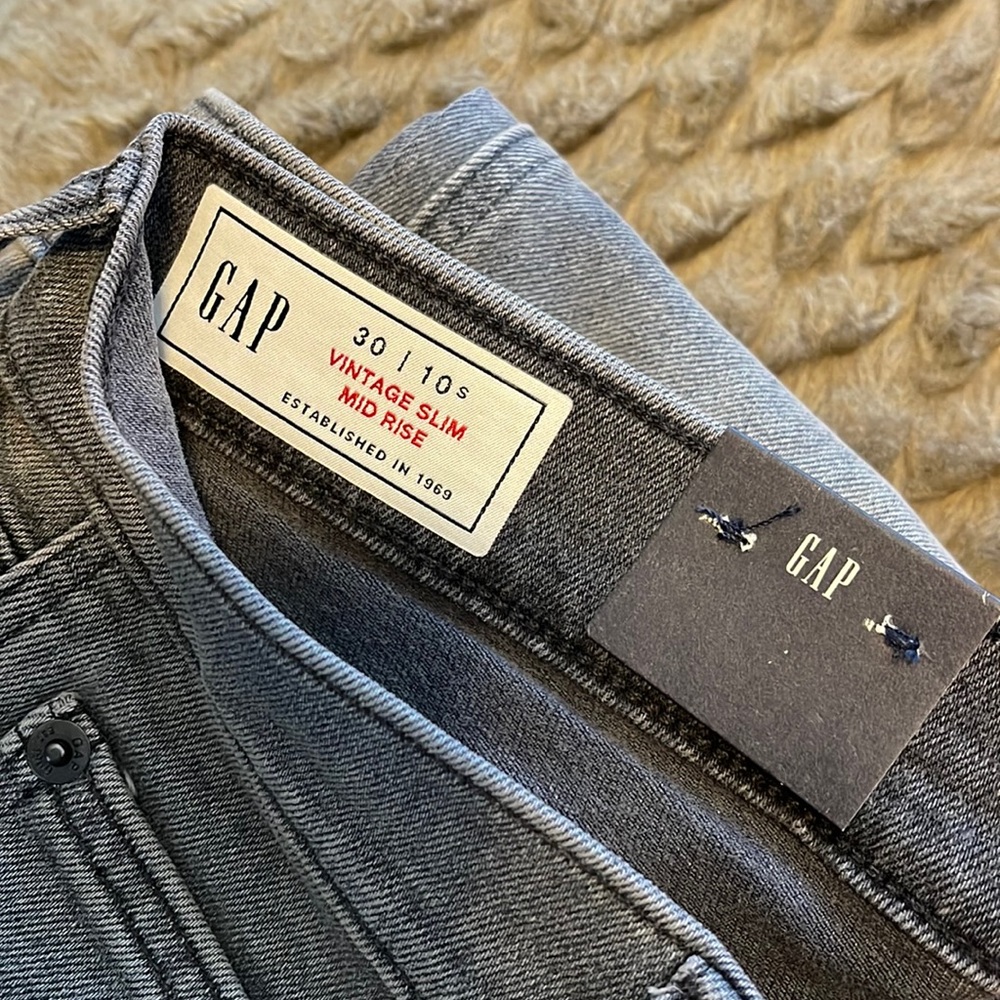 Vintage slim mid-rise jeans